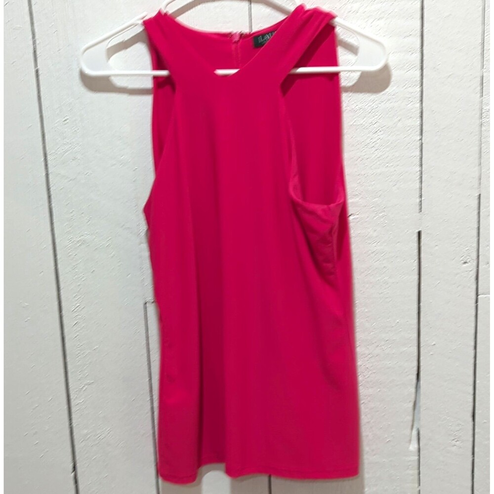 Lauren Ralph Lauren Hot Pink Sleeveless Tank Blouse Size M
